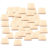 Max 50pcs Natural Square Wooden Slices Log Square Chips DIY Wood Craft Supplies