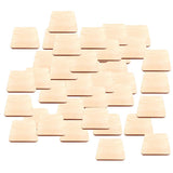 Max 50pcs Natural Square Wooden Slices Log Square Chips DIY Wood Craft Supplies