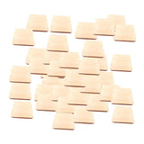 Max 50pcs Natural Square Wooden Slices Log Square Chips DIY Wood Craft Supplies
