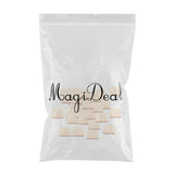 Max 50pcs Natural Square Wooden Slices Log Square Chips DIY Wood Craft Supplies