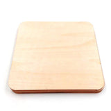 Max 10pcs Blank Square Wooden Pieces DIY Craft Scrapbooking Wedding Party 7x7cm