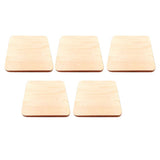 Max 5pcs Natural Square Wooden Slices Log Square Chips DIY Wood Craft Supplies