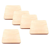 Max 5pcs Natural Square Wooden Slices Log Square Chips DIY Wood Craft Supplies