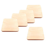 Max 5pcs Natural Square Wooden Slices Log Square Chips DIY Wood Craft Supplies