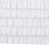 Max White Chiffon 5-layer Table Skirt Tablecloths for Rectangle/Round Table 75x183cm