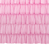 Max Pink Chiffon 5-layer Table Skirt Tablecloth for Wedding Party Decor 75x275cm