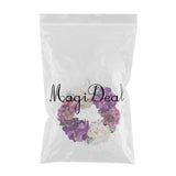 Max Europe Style Hydrangea Fake Flower Wreath Ring Garland Champagne Violet