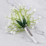 Max Wedding Groom Bridal Artificial Flower Corsage Brooch Pin  Rose + Gypsophila