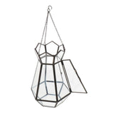 Max Glass Hanging Terrarium Air Plant Candle Vase Holder Wedding Favor Black