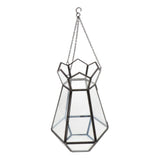 Max Glass Hanging Terrarium Air Plant Candle Vase Holder Wedding Favor Black