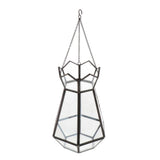 Max Glass Hanging Terrarium Air Plant Candle Vase Holder Wedding Favor Black
