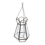 Max Glass Hanging Terrarium Air Plant Candle Vase Holder Wedding Favor Black