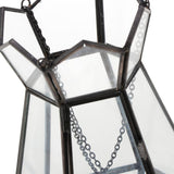 Max Glass Hanging Terrarium Air Plant Candle Vase Holder Wedding Favor Black