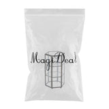 Max European Immortal Flower 3D Hexagonal Glass Flower Room Candleholder Black