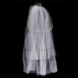 Max Wedding Bridal Veil+Comb 2/3/4 Ply White-2 Ply