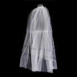 Max Wedding Bridal Veil+Comb 2/3/4 Ply White-2 Ply