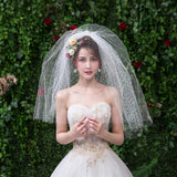 Max Wedding Bridal Veil+Comb 2/3/4 Ply White-2 Ply