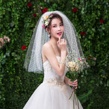 Max Wedding Bridal Veil+Comb 2/3/4 Ply White-2 Ply