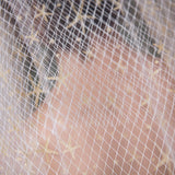 Max Wedding Bridal Veil+Comb 2/3/4 Ply Golden Seafish+Beige Mesh-4 Ply