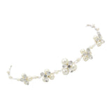 Max Women Bridal Hair Band Pearls Flower Headband Wedding Party Prom Headpiece