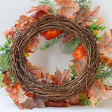 Max Artificial Flowers Garland Fall Wreath Door Decorations Pumpkin Sunflower