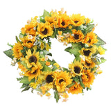 Max Artificial Flowers Garland Fall Wreath Door Decorations Sunflower