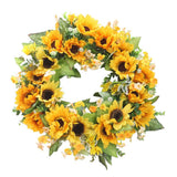 Max Artificial Flowers Garland Fall Wreath Door Decorations Sunflower