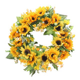Max Artificial Flowers Garland Fall Wreath Door Decorations Sunflower
