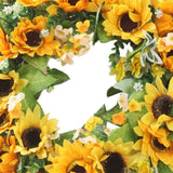 Max Artificial Flowers Garland Fall Wreath Door Decorations Sunflower