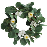 Max Simulated Green Wreath Garland Door Decor Artificial Plants Greenery Flowers