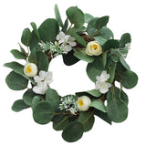 Max Simulated Green Wreath Garland Door Decor Artificial Plants Greenery Flowers