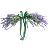 Max Autumn Artificial Flower Lintel Front Door Wall Decor Wreath Purple Lavender