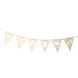 Max Wood Bunting Banners Hanging Signs Kids Room Party Wall Decor + Rope Style_2