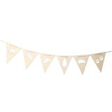 Max Wood Bunting Banners Hanging Signs Kids Room Party Wall Decor + Rope Style_2