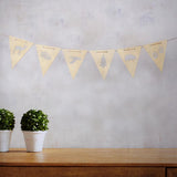 Max Wood Bunting Banners Hanging Signs Kids Room Party Wall Decor + Rope Style_2