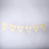 Max Wood Bunting Banners Hanging Signs Kids Room Party Wall Decor + Rope Style_2