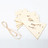 Max Wood Bunting Banners Hanging Signs Kids Room Party Wall Decor + Rope Style_2