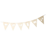 Max Wood Bunting Banners Hanging Signs Kids Room Party Wall Decor + Rope Style_3