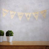 Max Wood Bunting Banners Hanging Signs Kids Room Party Wall Decor + Rope Style_3