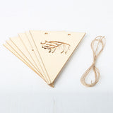 Max Wood Bunting Banners Hanging Signs Kids Room Party Wall Decor + Rope Style_3