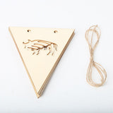 Max Wood Bunting Banners Hanging Signs Kids Room Party Wall Decor + Rope Style_3