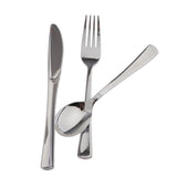 Maxbell 18pcs/lot Large Disposable Plastic Cutlery Set Forks Knives Spoons Silver