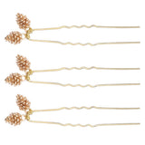 Max 3x Headbands Headpiece Hair Comb Pin Clip for Wedding Bride Bridal Pine Cone