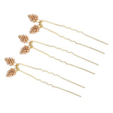 Max 3x Headbands Headpiece Hair Comb Pin Clip for Wedding Bride Bridal Pine Cone
