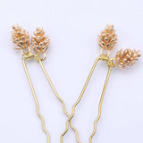 Max 3x Headbands Headpiece Hair Comb Pin Clip for Wedding Bride Bridal Pine Cone