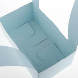 Max Paper Handheld Fresh Flowers Basket Gift Wrap Bags Boxes with Handle Blue