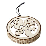 Max Wooden Halloween Laser Hollowed Hanging Decorations LED lights Fairy