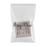 Max Square Wood Hollowed Halloween Decorations LED lights Bats+Haunted House