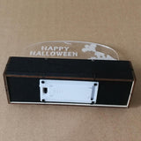 Max Wood Acrylic Laser Carved Halloween Decoration LED light Haunted House Elves