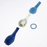 Max 15 Pieces Latex Party Balloons Confetti Balloons with Curling Ribbon Blue